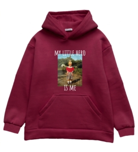 Oversize худі з дитячим фото на грудях