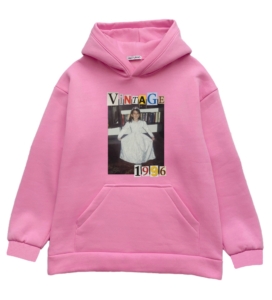 Oversize худі з дитячим фото "Vintage (+рік)"
